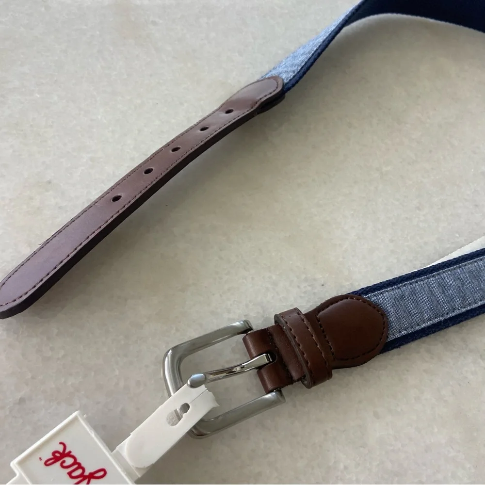 Cat & Jack Boys Chambray Navy Blue Belt XL NWT